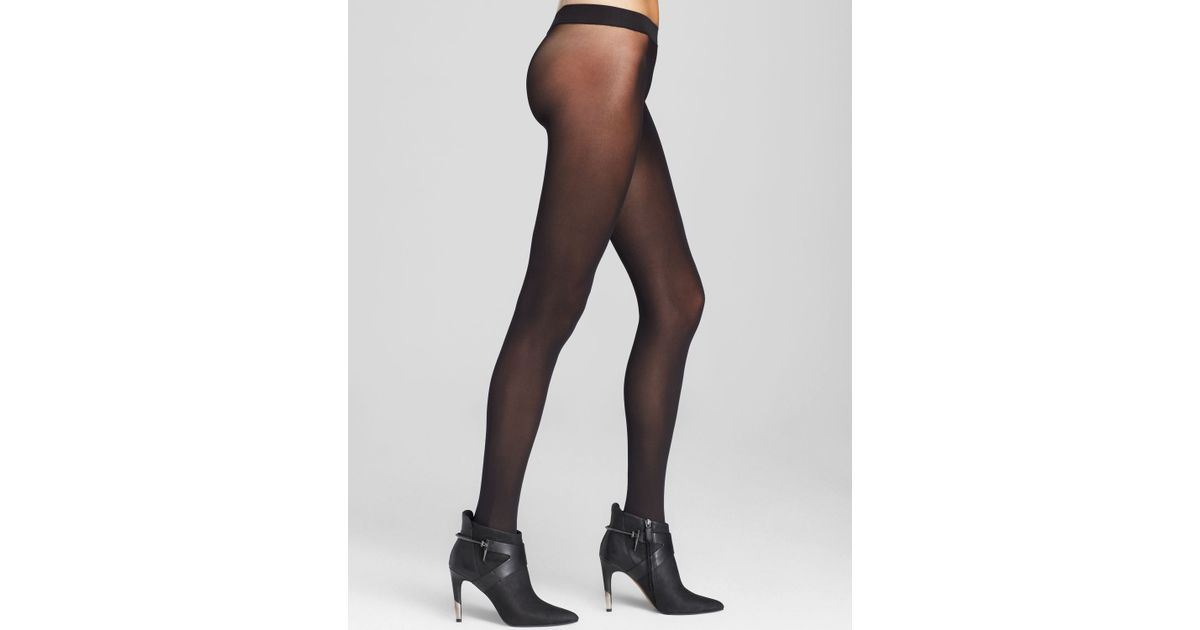 Hue Seamless Opaque Tights In Black Lyst 5911