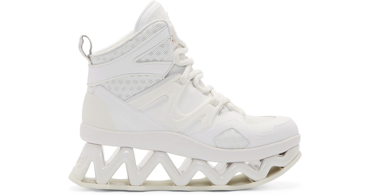 Lyst - Marc By Marc Jacobs White Cut_out Platform Ninja Sneakers in White