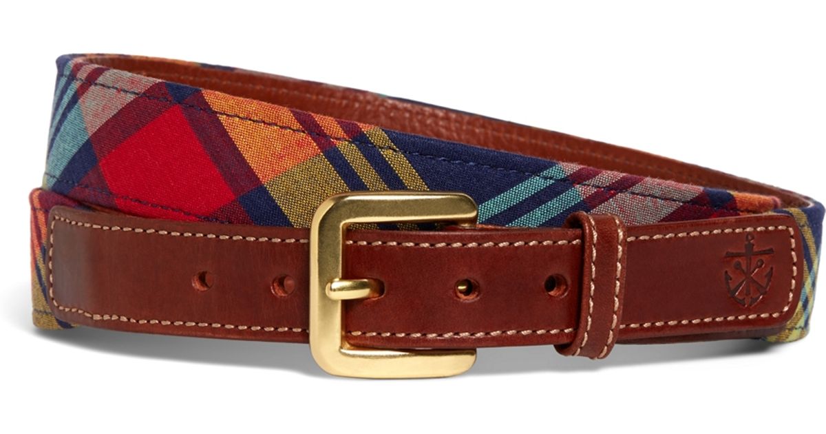 Brooks brothers Kiel James Patrick Bright Madras Belt in Multicolor for