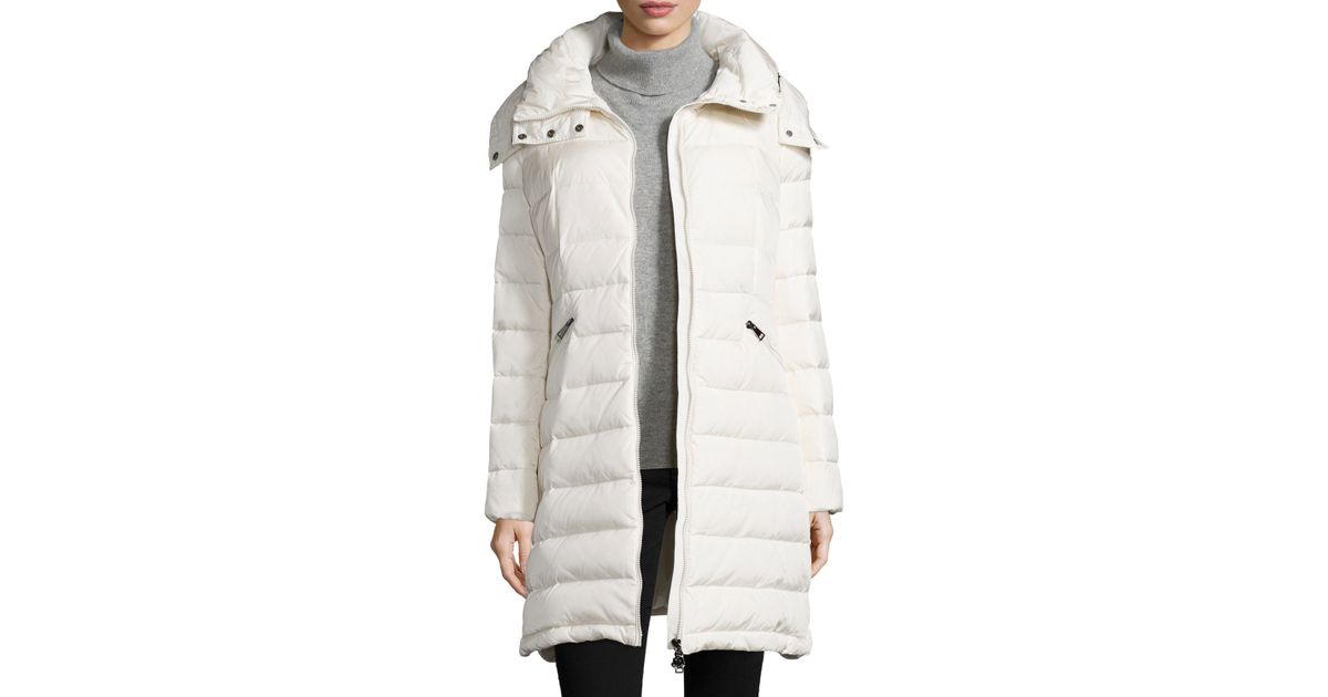 moncler flammette high-neck puffer coat moncler flammette high-neck puffer coat