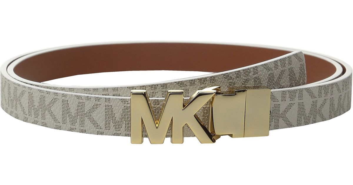 white mk belt