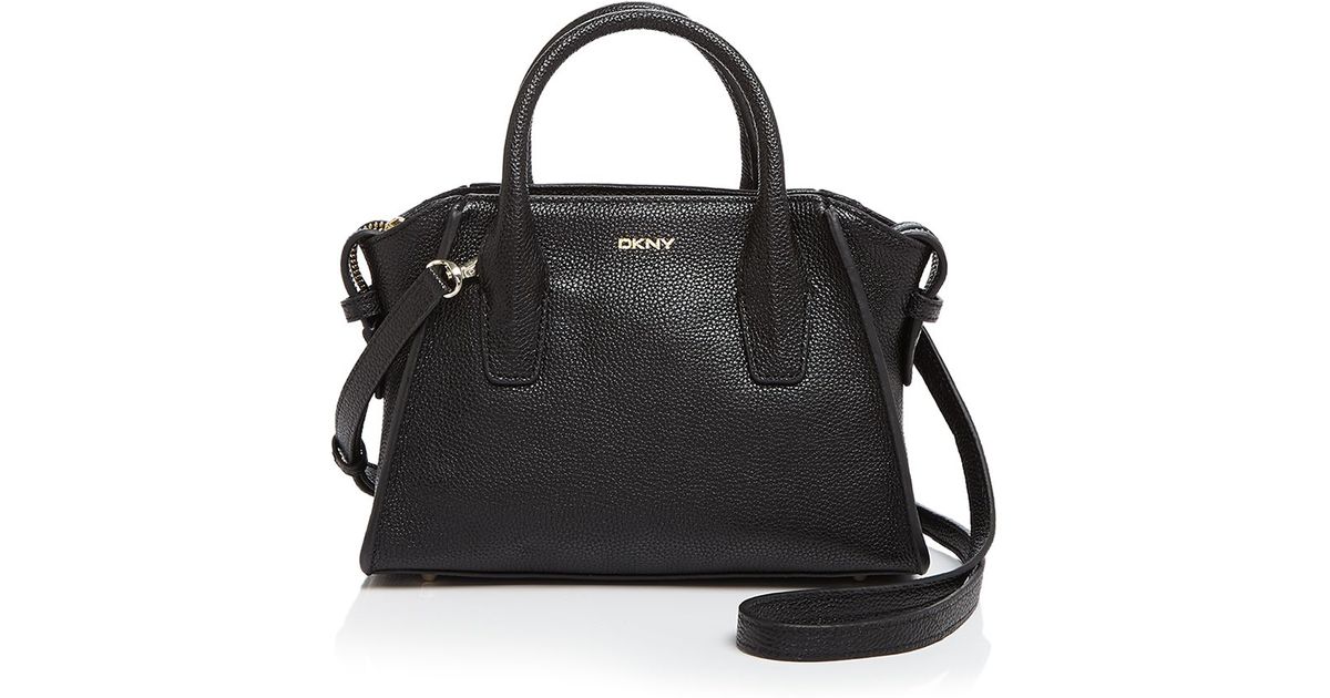 Dkny Chelsea Vintage Leather Mini Satchel In Black Lyst