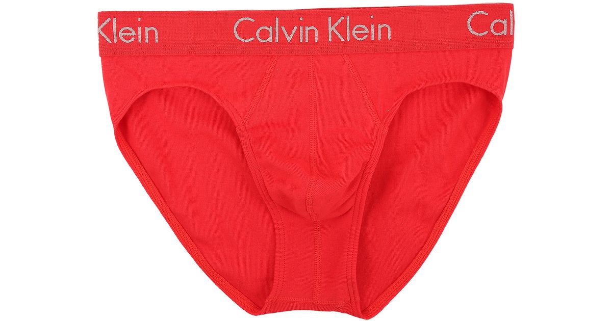 Calvin Klein Body Hip Brief 2 Pack U1803 In Red For Men Lyst 9664