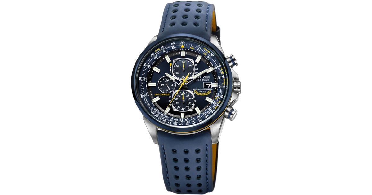 citizen eco drive blue angels world chronograph