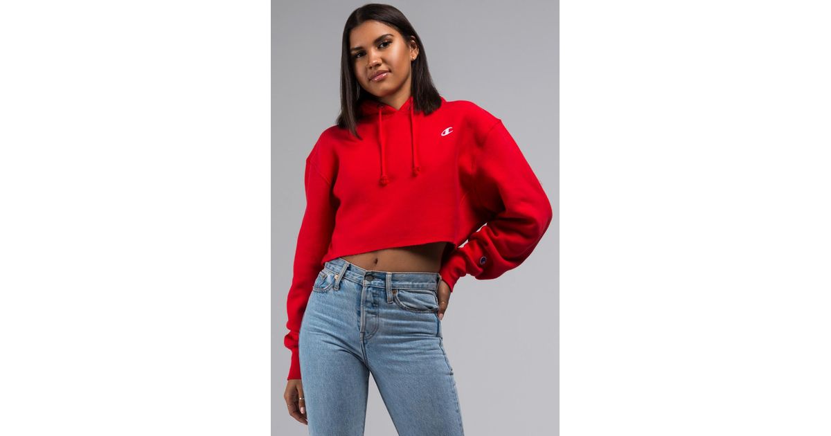 Cropped hoodies for women champion red spark plug Cropped hoodies for women champion red spark plug