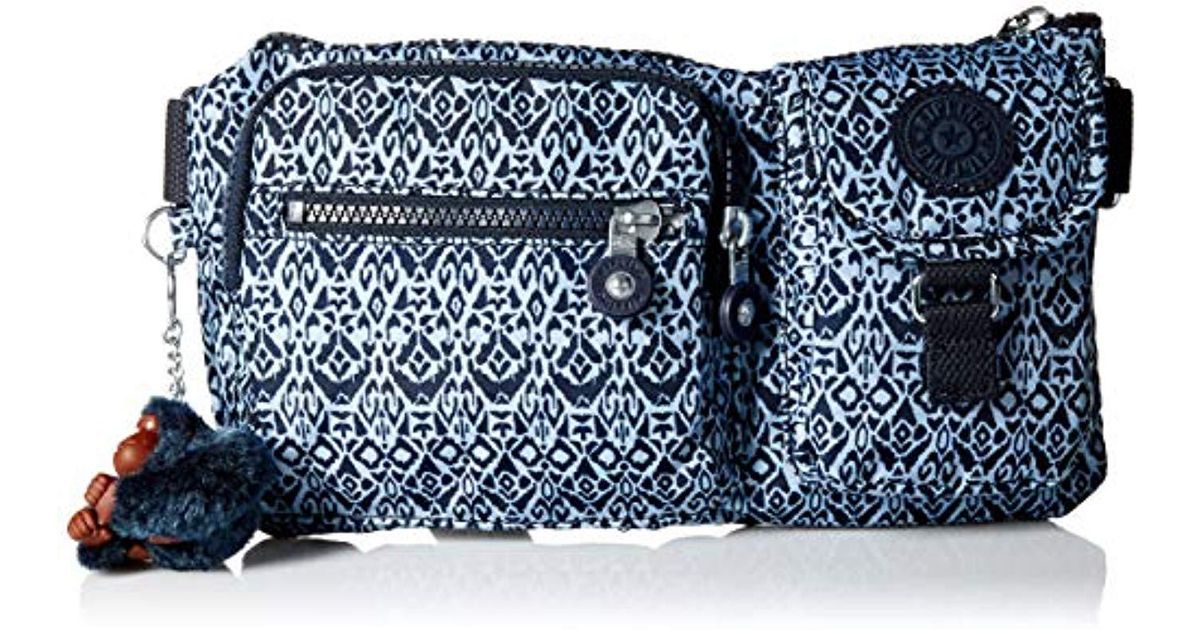 Lyst Kipling Presto Sparkly Gold Convertible Crossbody Bag in Blue