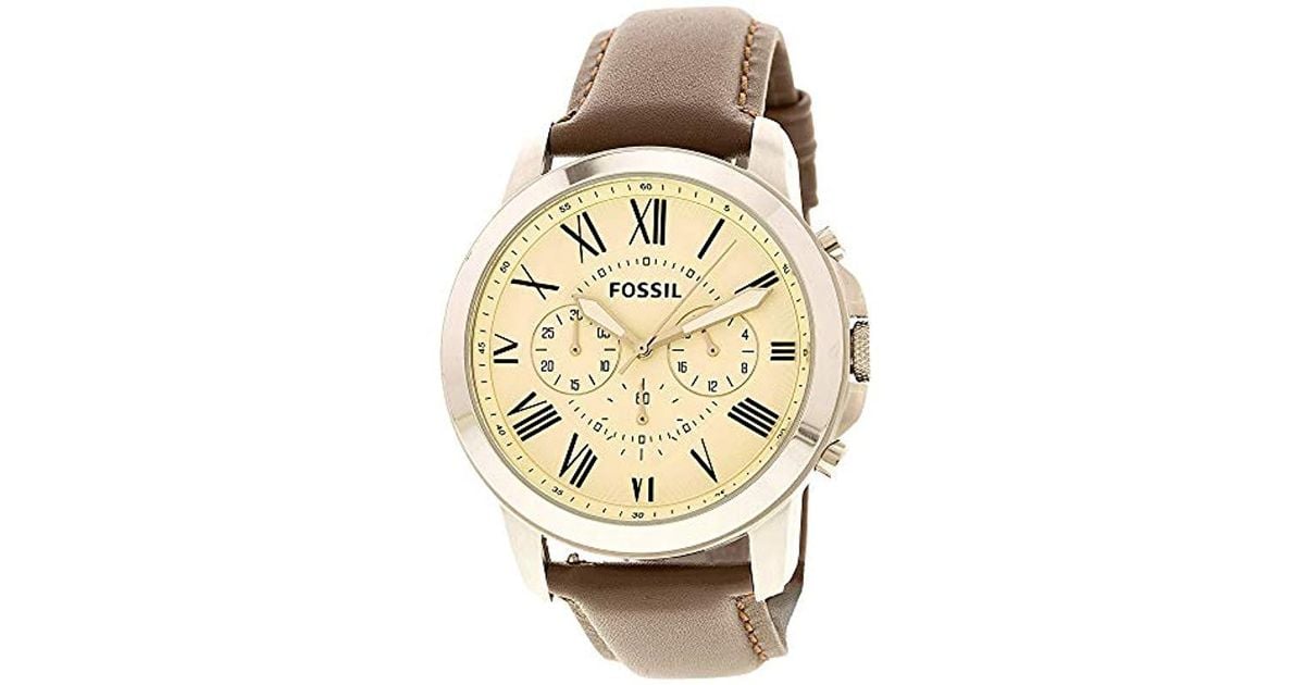 fossil grant quartz chronograph