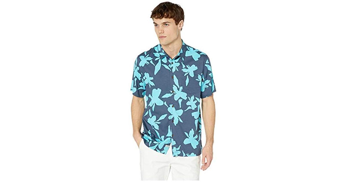  Quiksilver Waikiki  Nights Button Down Shirt in Blue for 