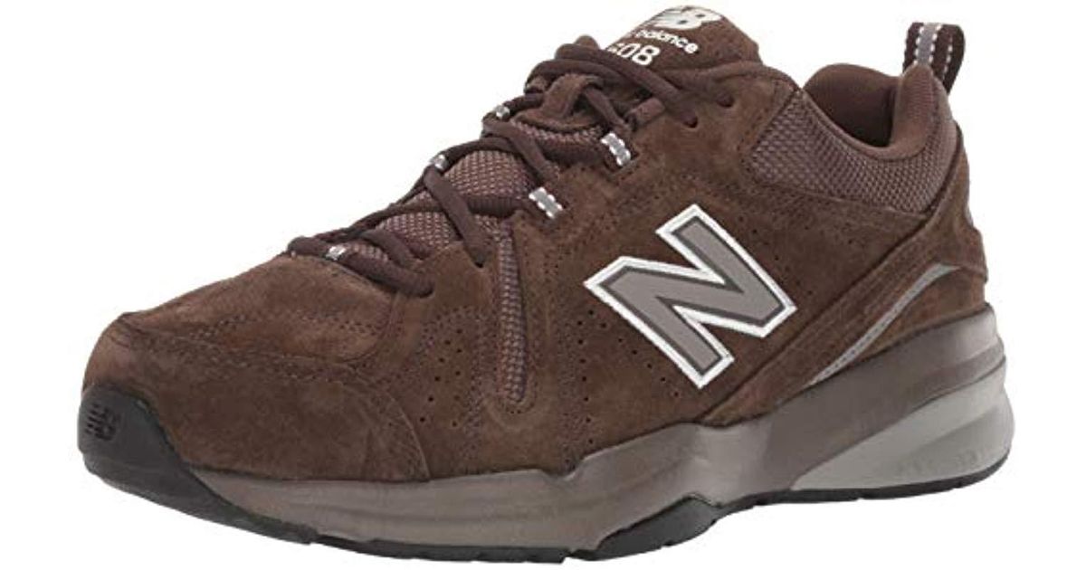 New Balance 608v5 Casual Comfort Walking Shoe, Chocolate Brown/white ...