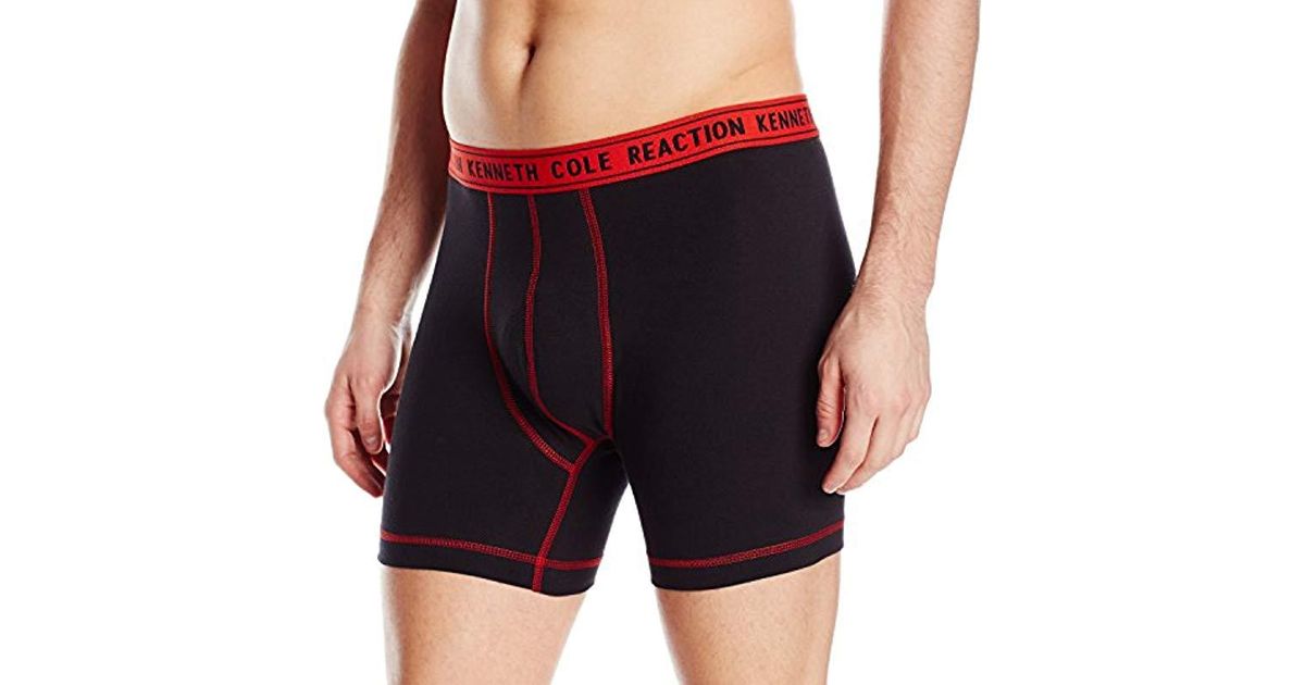 Kenneth Cole Reaction Underwear Cotton Spandex Boxer Brief Multipack In Black For Men Lyst 3181