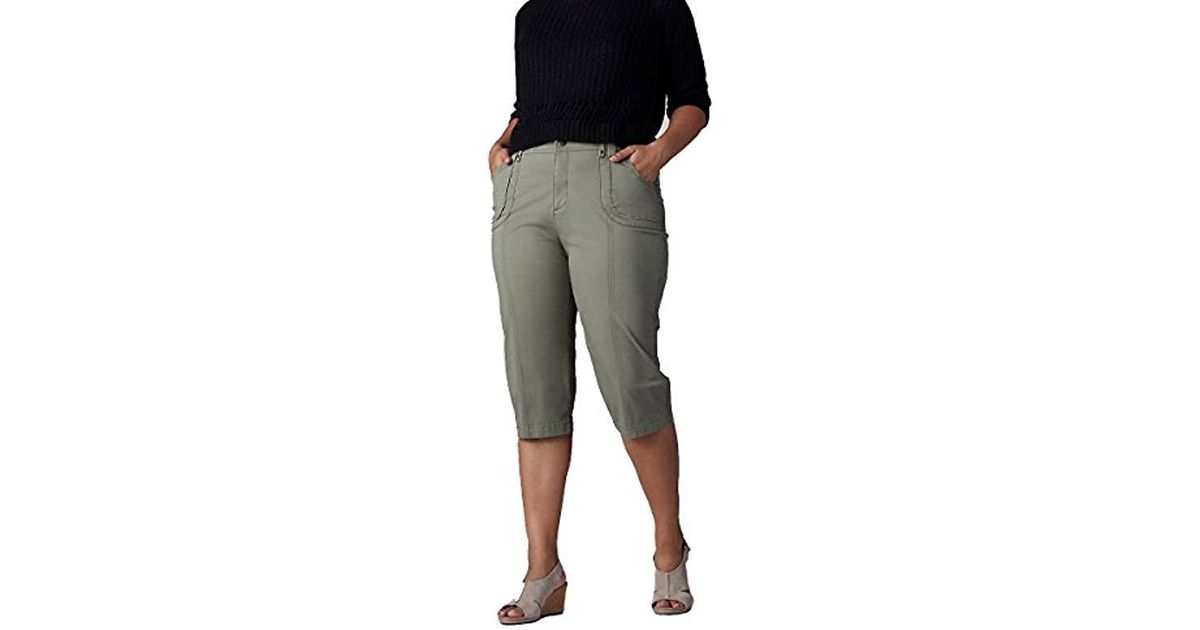 Plus Size Lee Womens Plus Size Relaxed Fit Lyric Knit Waist Cargo