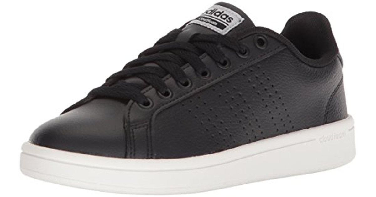 lyst adidas originali cloudfoam vantaggio pulito w scarpe da ginnastica in nero lyst adidas originali cloudfoam vantaggio pulito w scarpe da ginnastica in nero
