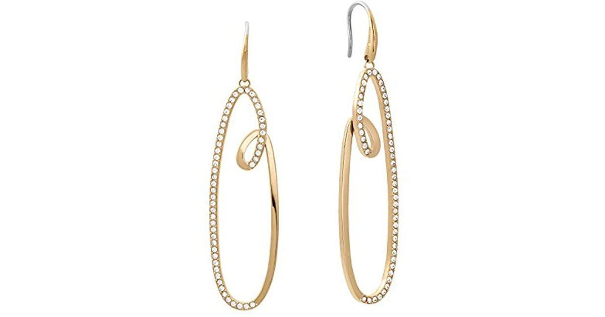 Lyst Michael Kors S Brilliance Gold Tone Earrings One Size In Lyst Michael Kors S Brilliance Gold Tone Earrings One Size In Metallic