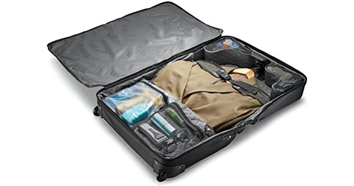 Samsonite Black Solyte Softside Carry On Wheeled Garment Bag For Men Samsonite Black Solyte Softside Carry On Wheeled Garment Bag For Men