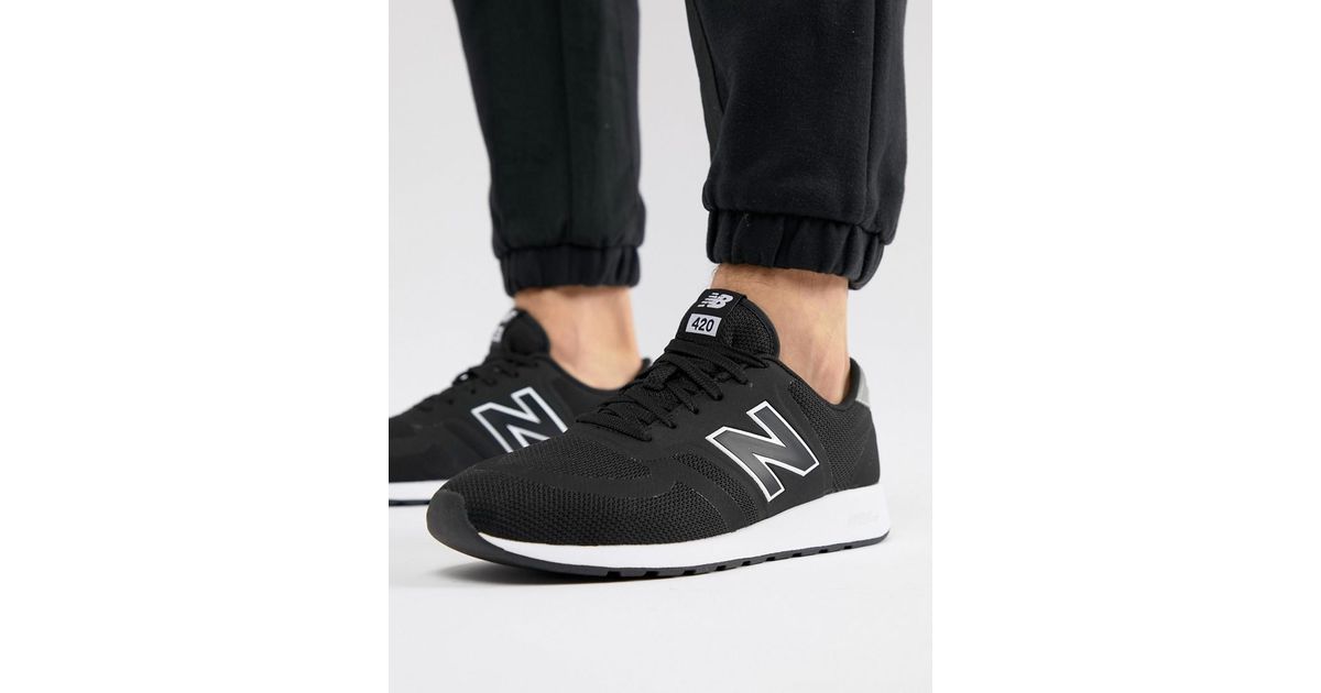 new balance 420 trainers in black mrl420cd