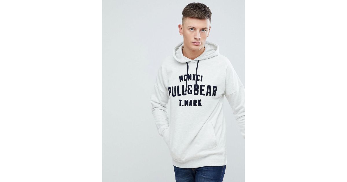 In Pull Lyst Logo Gray For Men Hoodie Grey amp;bear 543jqLAR