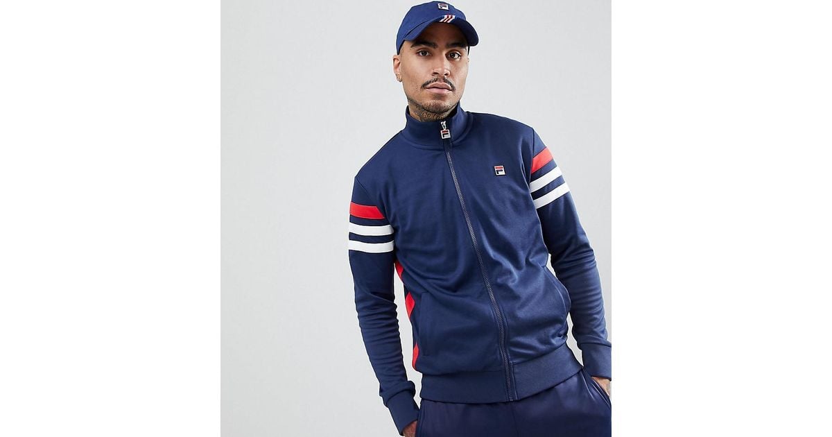 Coloris Bleu Avec Fila De Manches En Veste Ski Rayes Pour Lyst Homme qgcv6aAPnW