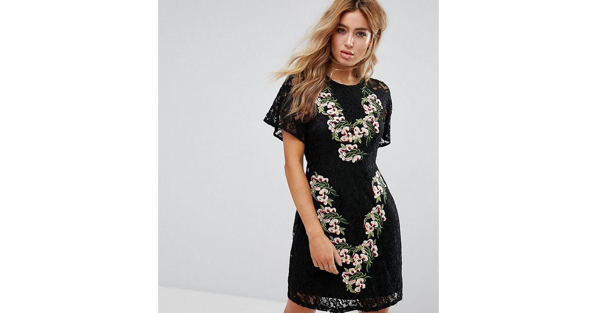Embroidered Lace Dress