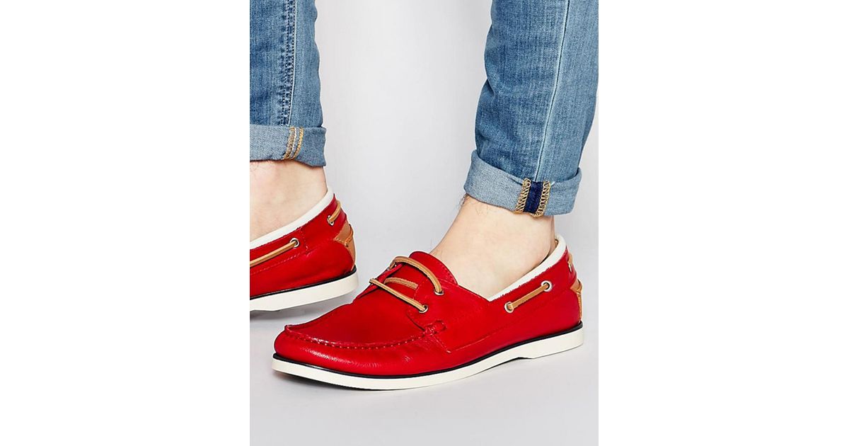 Lyst Aldo Archive Boat Shoes in Red for Men