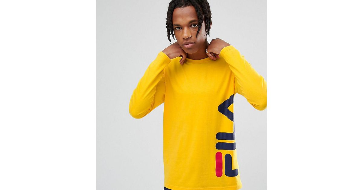 men yellow fila