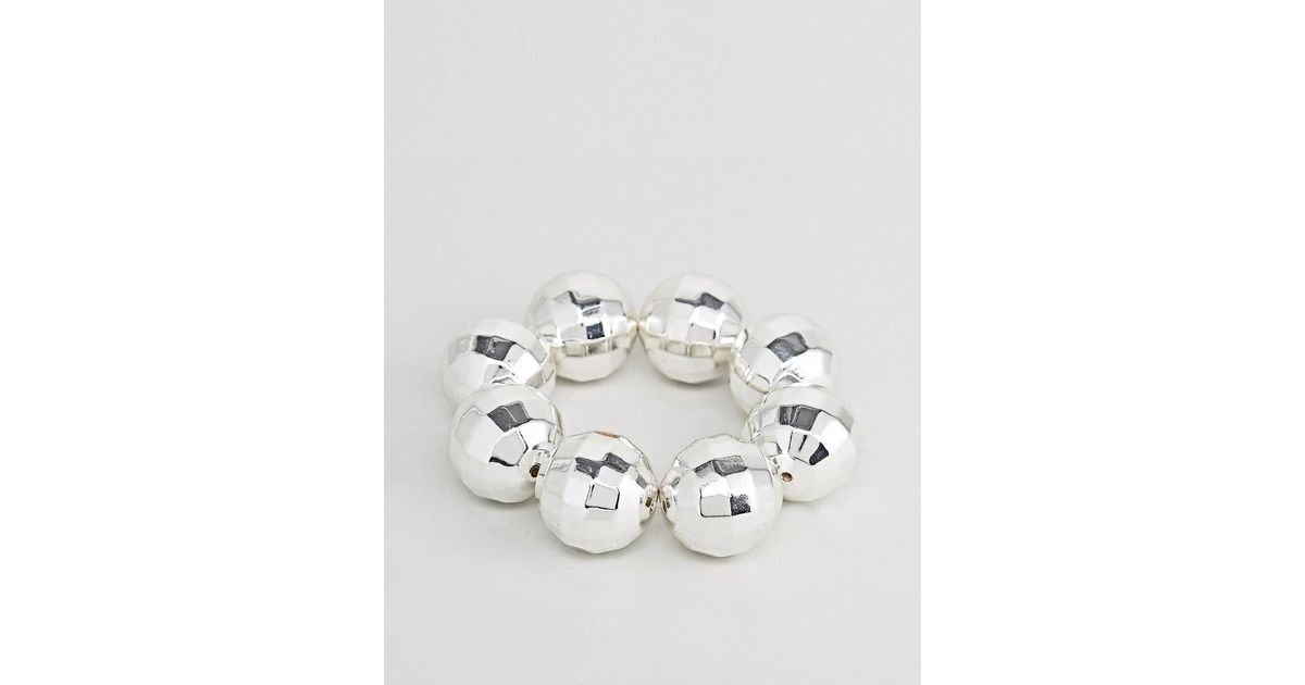 Lyst Monday Disco Ball Bracelet In Metallic