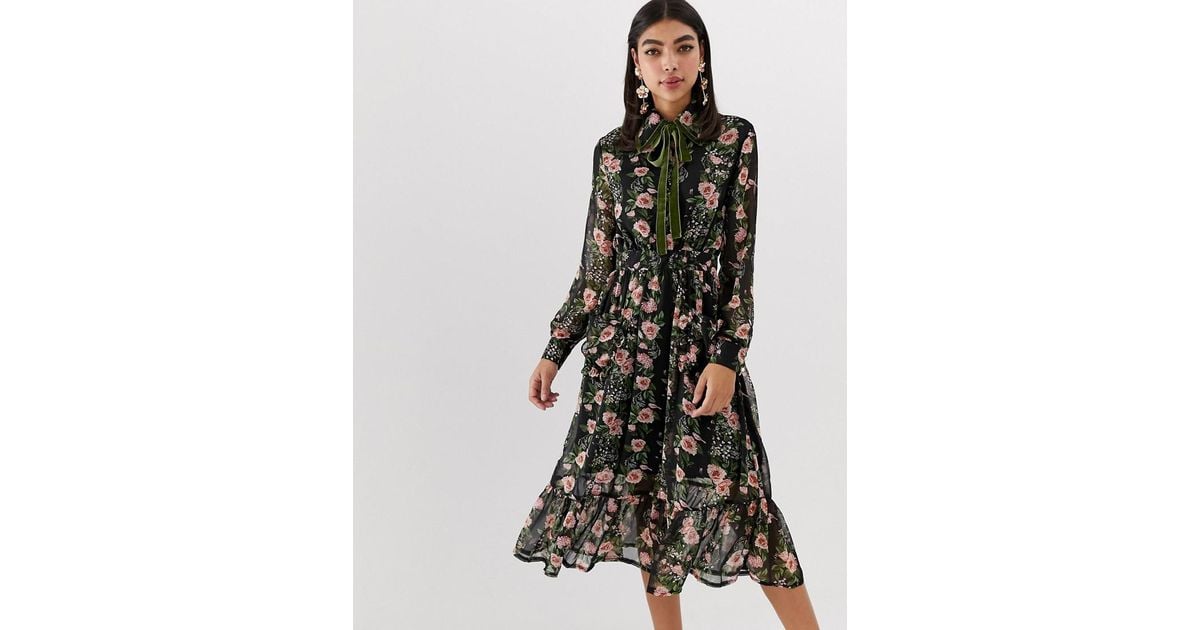 Vintage Ruffle Dress