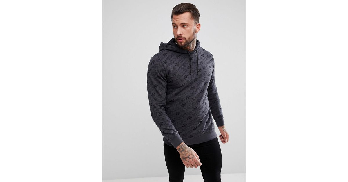 adidas Originals Pullover Hoodie With All Over Print In DN6013 Hoodies von adidas Originals