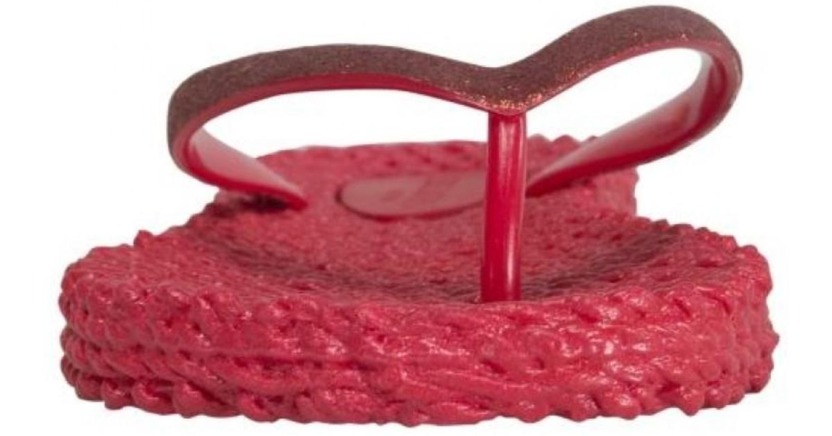 Ilse Jacobsen Flip Flop With Glitter in Red - Lyst