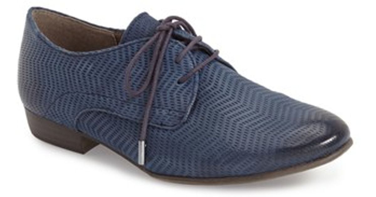 tamaris oxford shoes tamaris pauli oxford in blue lyst tamaris oxford shoes tamaris pauli oxford in blue lyst