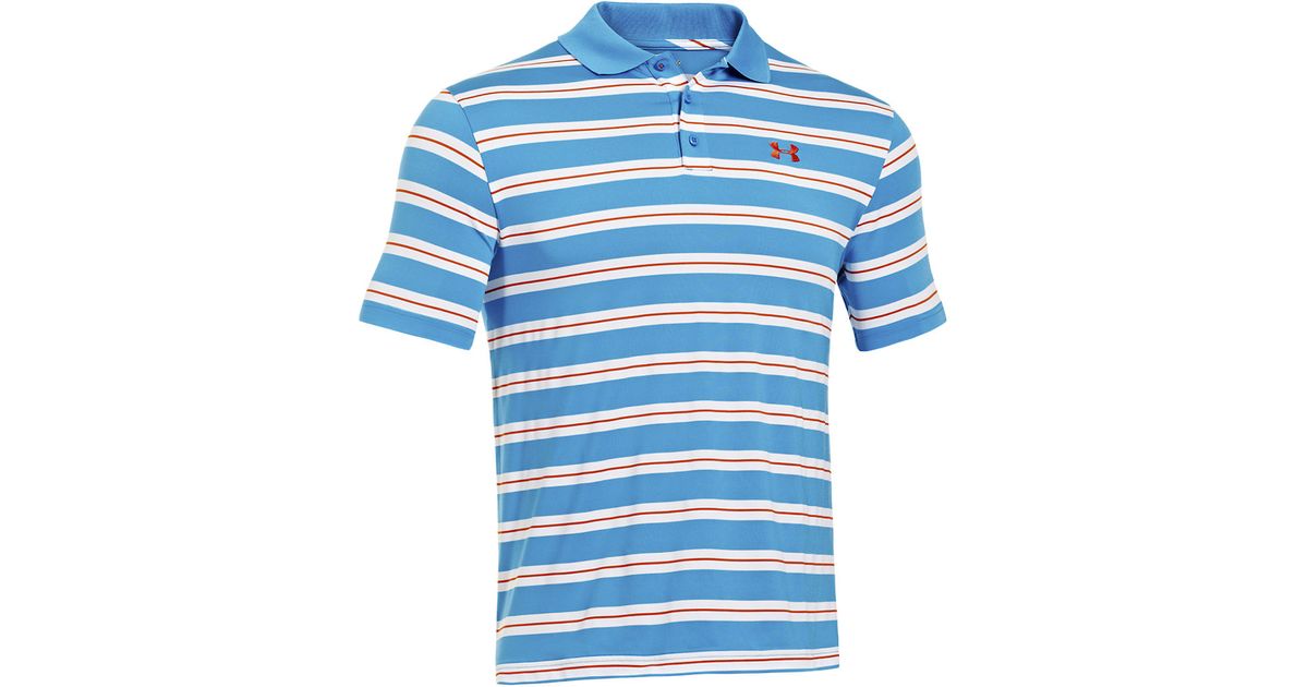 under armour striped golf shirt