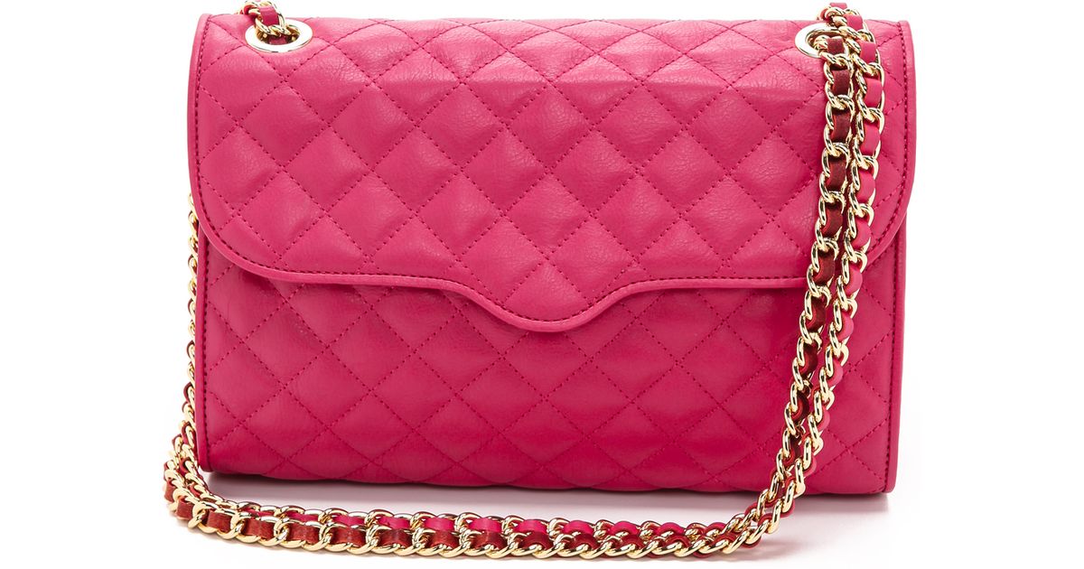 Lyst Rebecca Minkoff Quilted Affair Bag Bright Blue In Pink