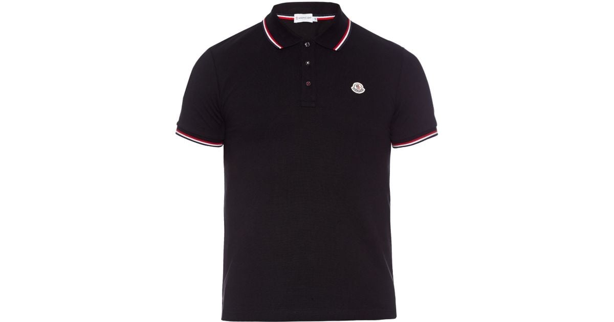 moncler black polo moncler black polo