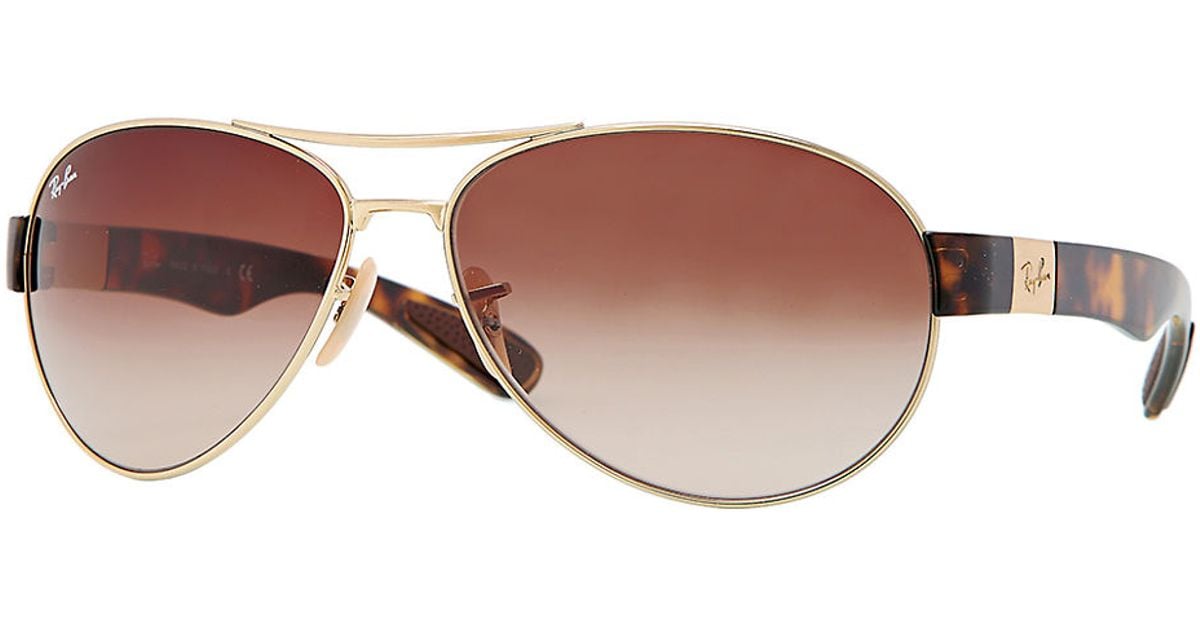 Rayban Sport Wrap Sunglasses in Gold for Men (Brown) Lyst