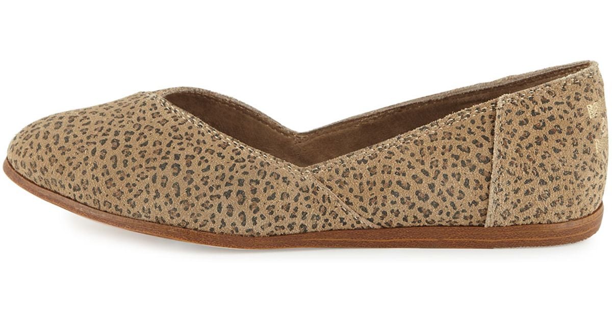 cheetah print ballerina flats