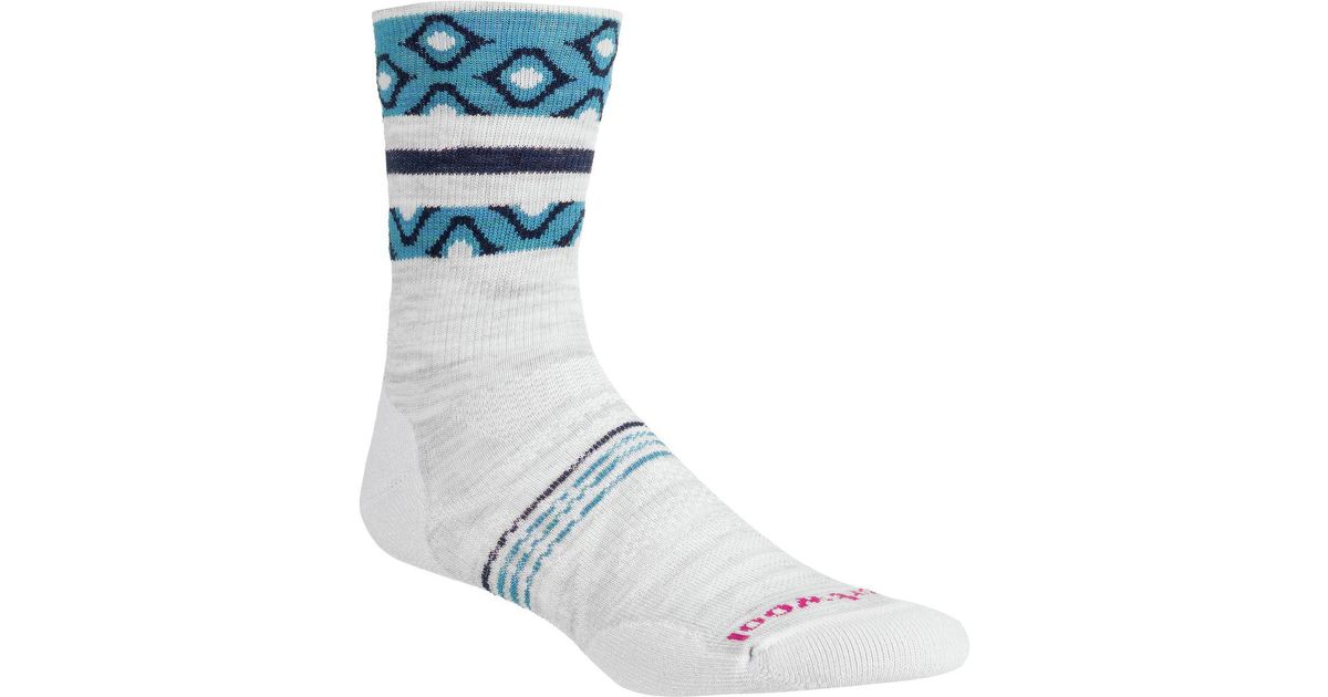 Lyst Smartwool Phd Outdoor Light Pattern Mid Crew Sock In Blue For Men