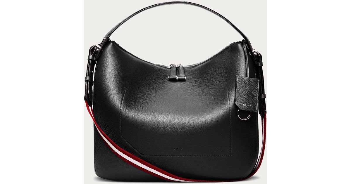 bally black shoulder bag