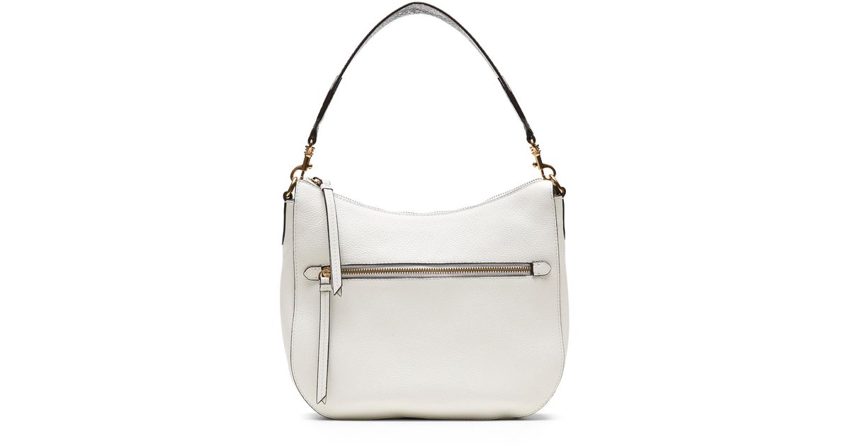 Banana Republic Leather Hobo Bag in White Leather (White) - Lyst