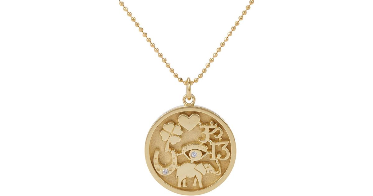 Jennifer Meyer Good Luck Charm Pendant Necklace In Metallic Save Jennifer Meyer Good Luck Charm Pendant Necklace In Metallic Save 1 4107611548556491 Lyst