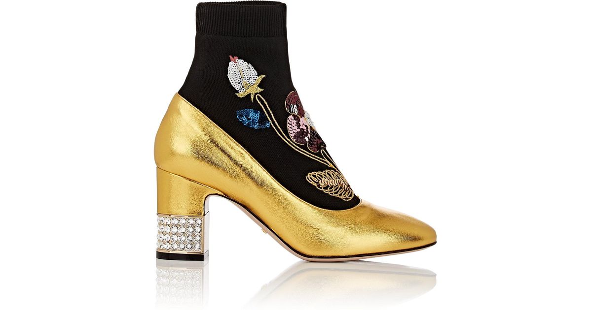 gucci sock boots gucci sock ankle boots in metallic save 5 lyst gucci sock boots gucci sock ankle boots in metallic save 5 lyst