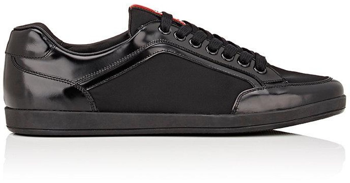 leather sneakers prada