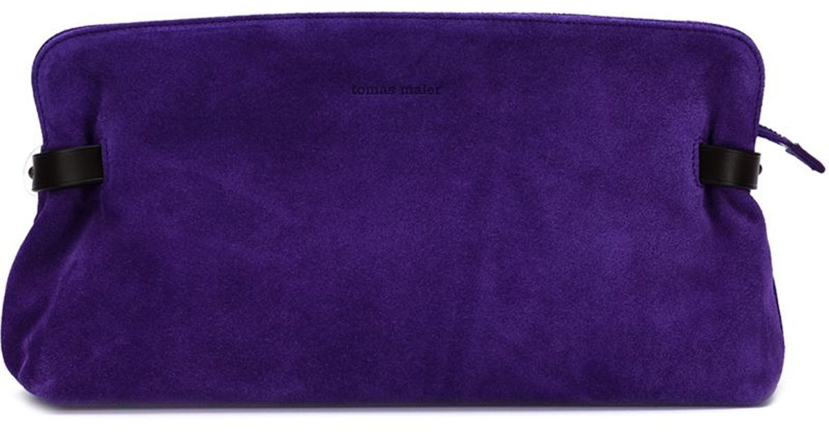 Lyst Tomas Maier Clutch Bag In Purple