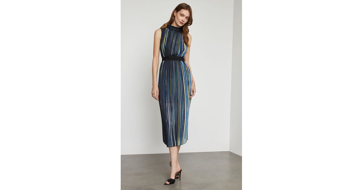 bcbg rainbow pleated dress