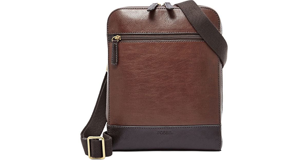 Fossil Leather Shoulder Bag in Brown | Lyst