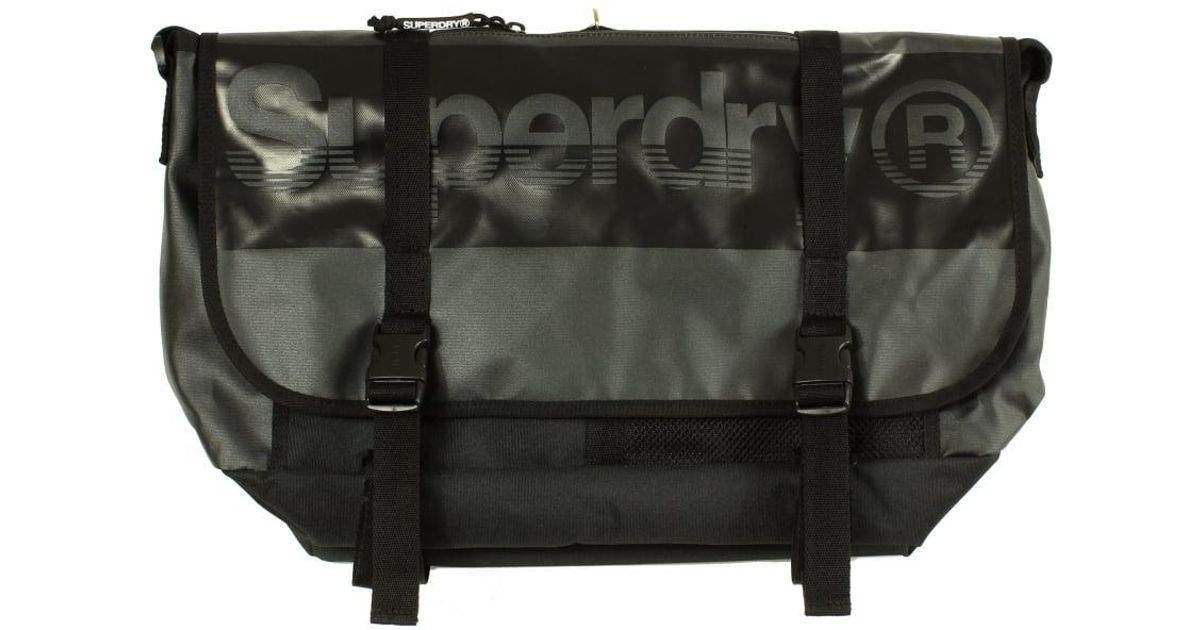 Lyst Superdry M Tarp Messenger Bag In Black