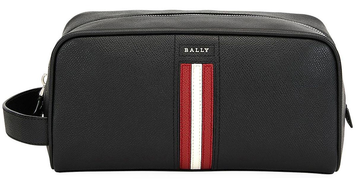 Lyst Bally Men S Leather Toiletry Bag In Black For