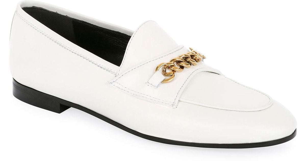 Tom Ford Leather Loafers With Chain Detail - Lyst