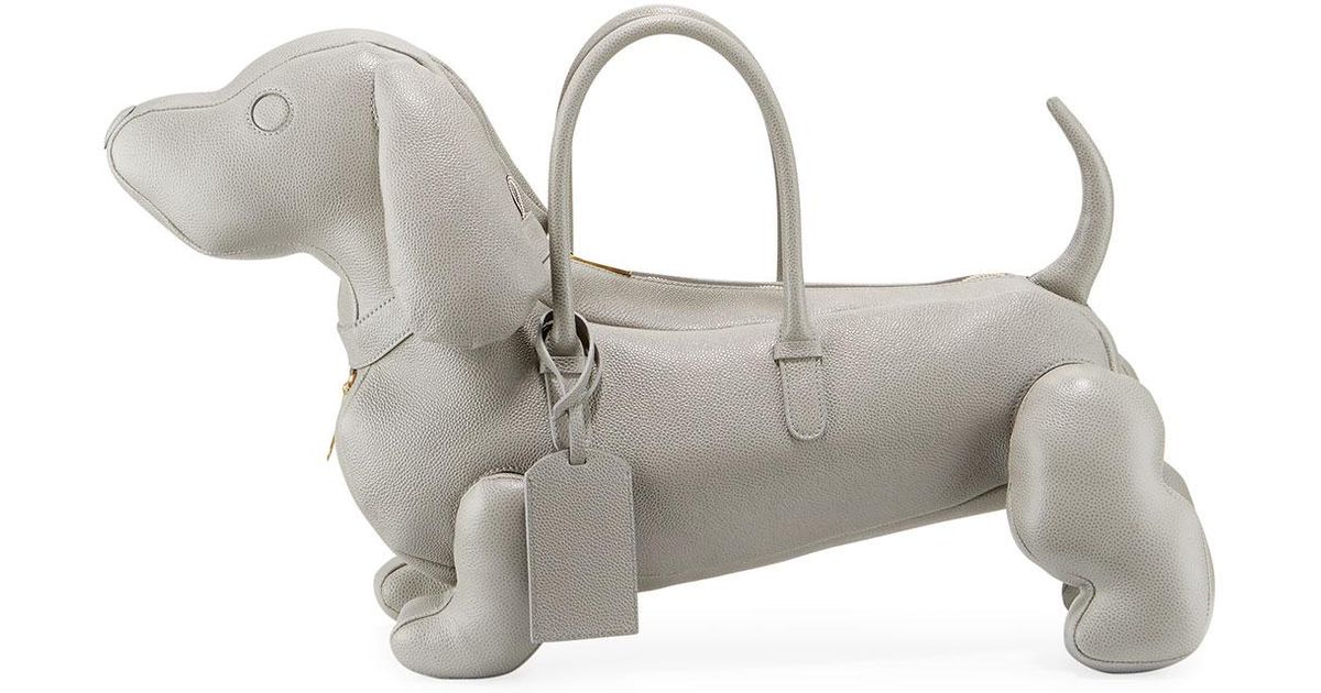 Lyst - Thom Browne Hector Leather Dog Bag in Black