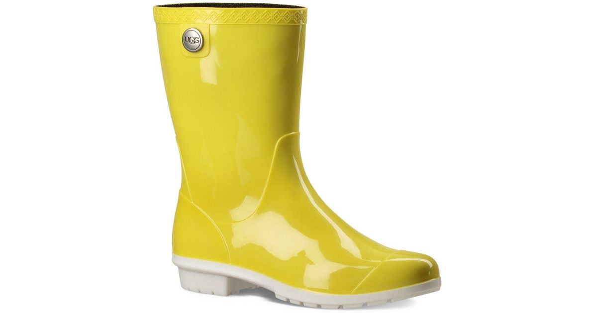 ugg rain boots yellow