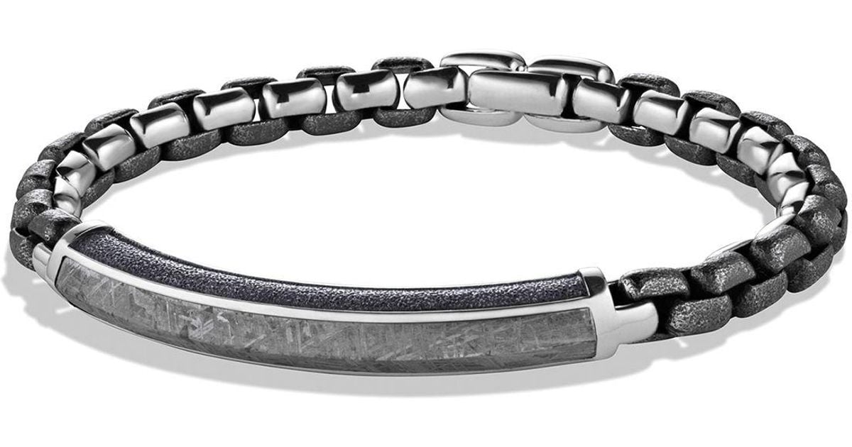 Lyst David Yurman Meteorite Id Bracelet in Metallic for Men