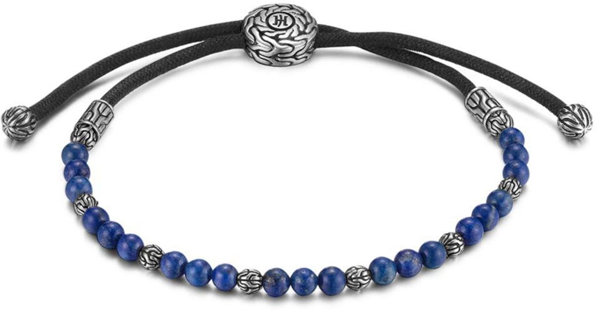John Hardy Men S Sterling Silver Clic Chain Beaded Bracelet With John Hardy Men S Sterling Silver Clic Chain Beaded Bracelet With Lapis Lazuli In Black For Save 1 362397820173494 Lyst